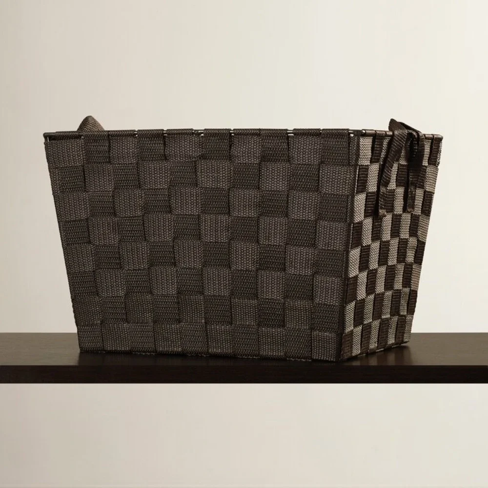 Large Woven Basket with Handles